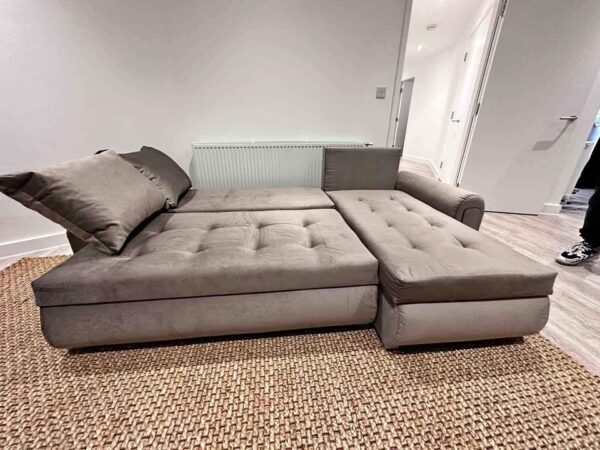 Berlin corner sofa bed with storage - Image 36