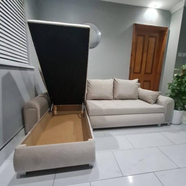 Berlin corner sofa bed with storage - Image 20