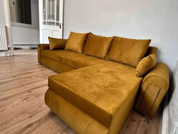Berlin corner sofa bed with storage - Image 13
