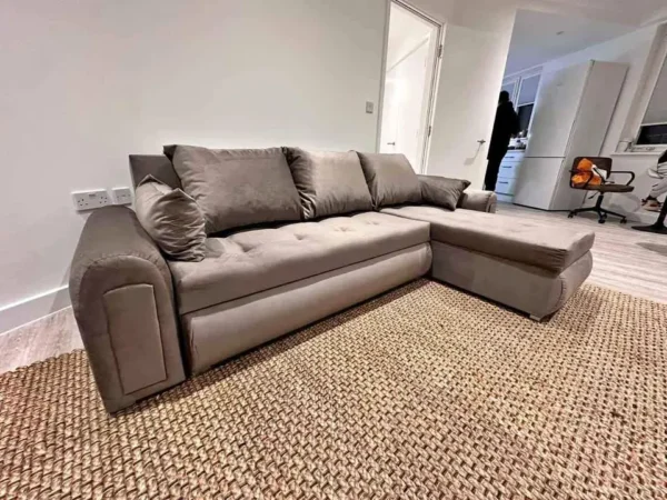 Berlin corner sofa bed with storage - Image 35
