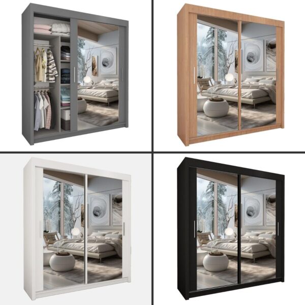 Milan Slide door wardrobe - Image 7