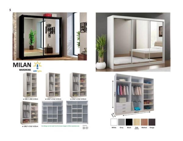 Milan Slide door wardrobe