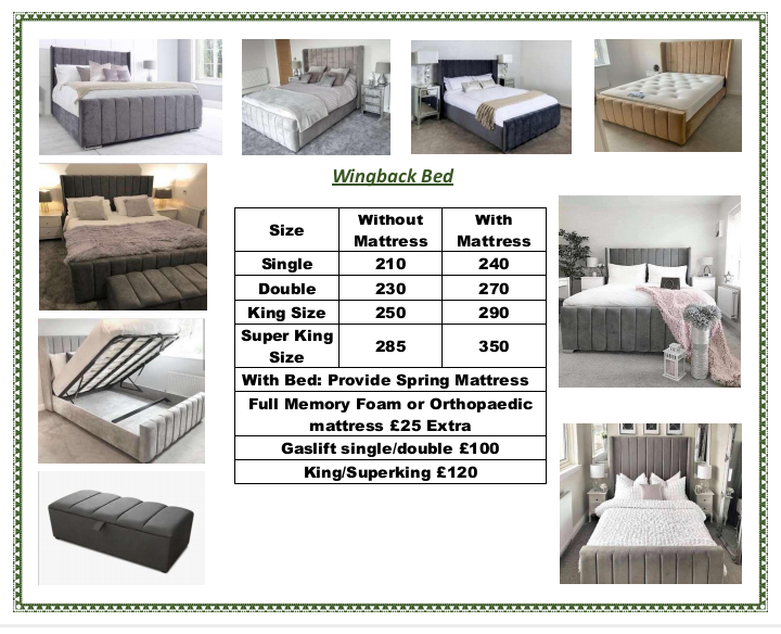 Wing back Luxury Beds - Image 8