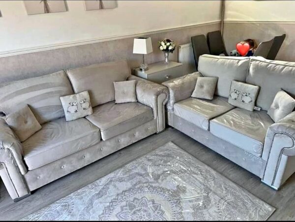 Ashwin 3+2 Seater High Back Corner Sofa - Image 3