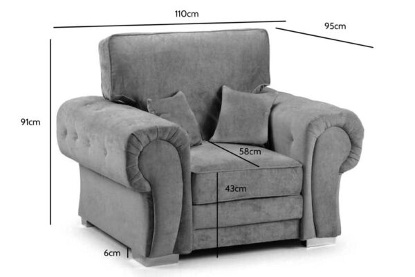 Verona Arm Chair & Cuddle Chair - Image 3
