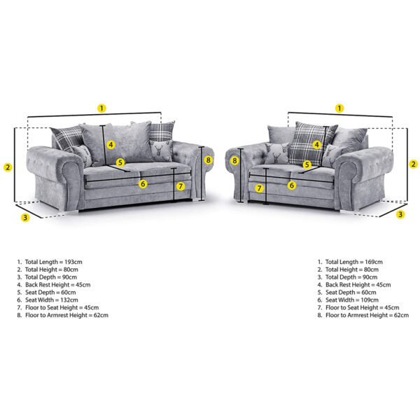 Verona corner sofa 3+2 seater - Image 2