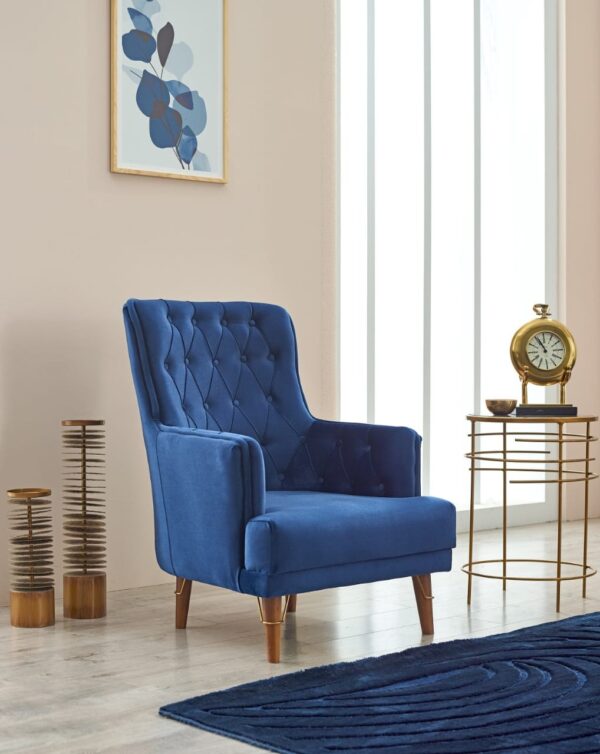 "Malisa Blue1-Seater Sofa Bed  with Storage"