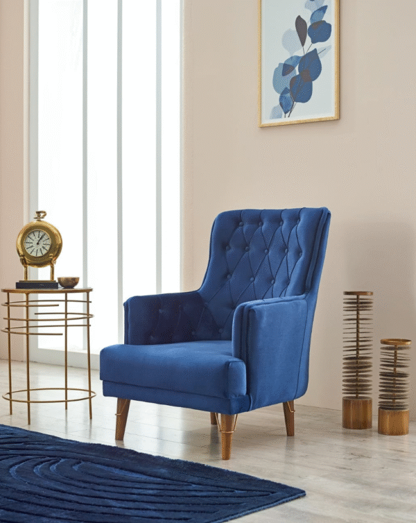 "Malisa Blue1-Seater Sofa Bed  with Storage" - Image 2