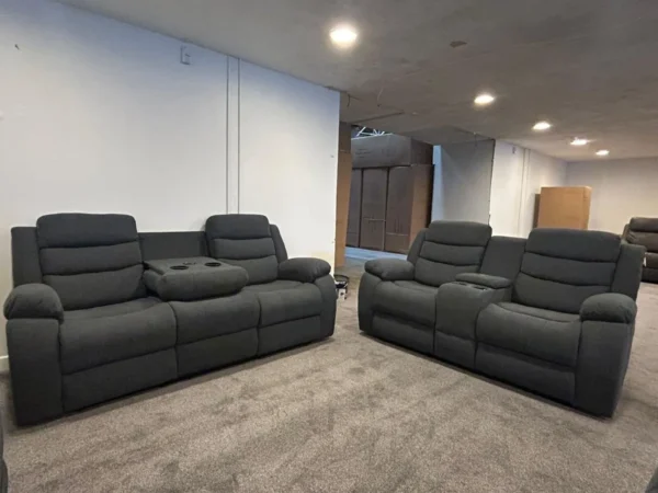 "Sorrento Fabric 3+2 Recliner  Seater Corner Sofa"