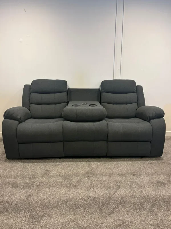 "Sorrento Fabric 3+2 Recliner  Seater Corner Sofa" - Image 3