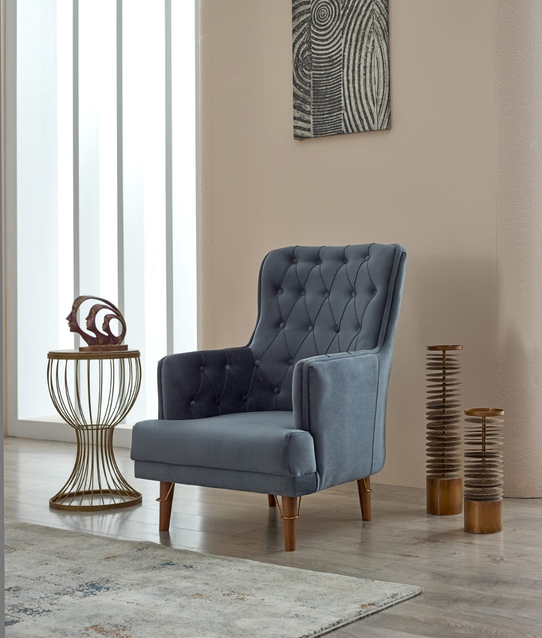 "Malisa Gray1-Seater Sofa Bed  with Storage" - Image 2