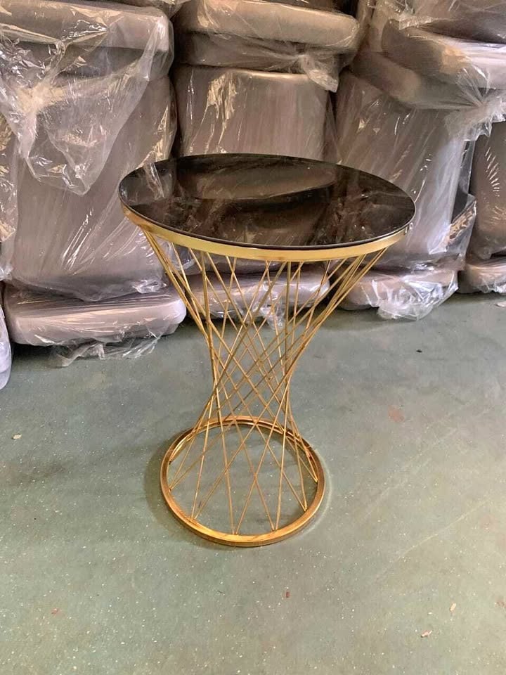 "Turkish Gold Leg Spider Side Coffee Table" - Image 2