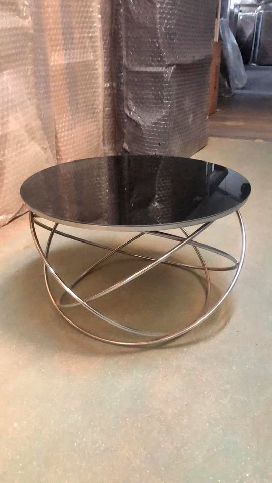 "Turkish Plannet Silver Leg Coffee Table"