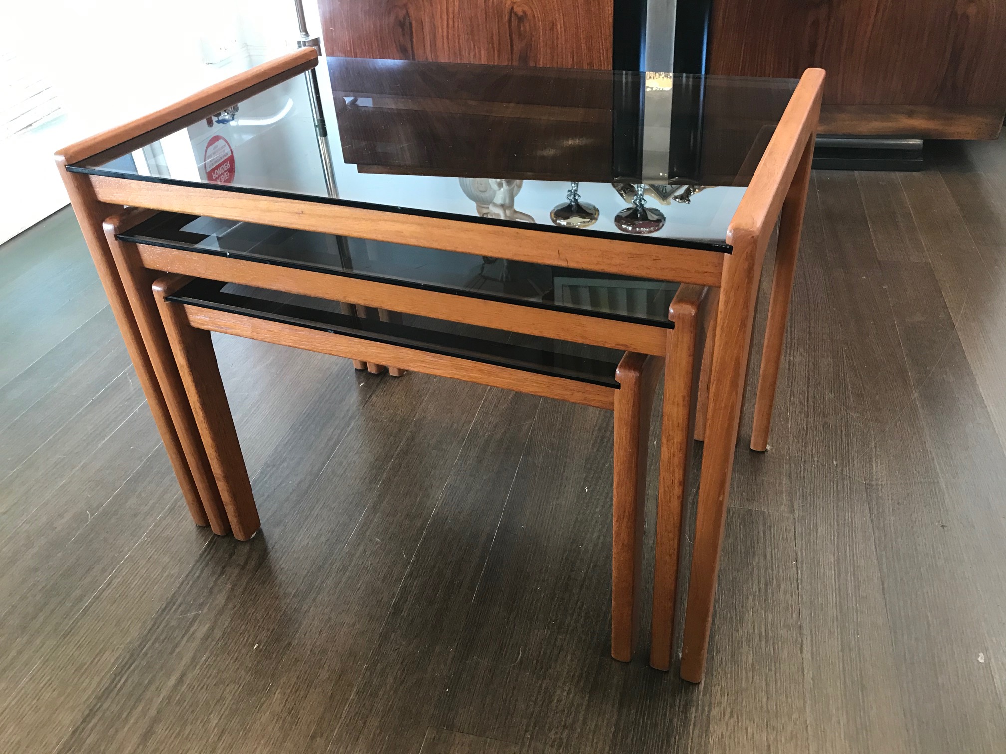 "Turkish New Natural Mermer Zigon Coffee Table" - Image 2