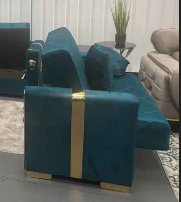 "Teal Lion 2-Seater Sofa Bed Convertible Comfort" - Image 2