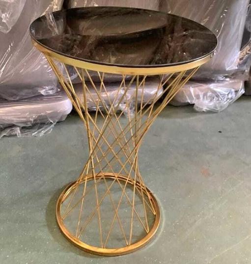 "Turkish Gold Leg Spider Side Coffee Table"