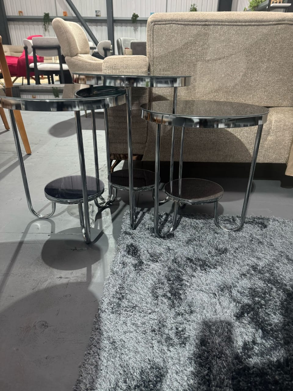 "Turkish Sasa Zigon Coffee Table With Silver Leg" - Image 4