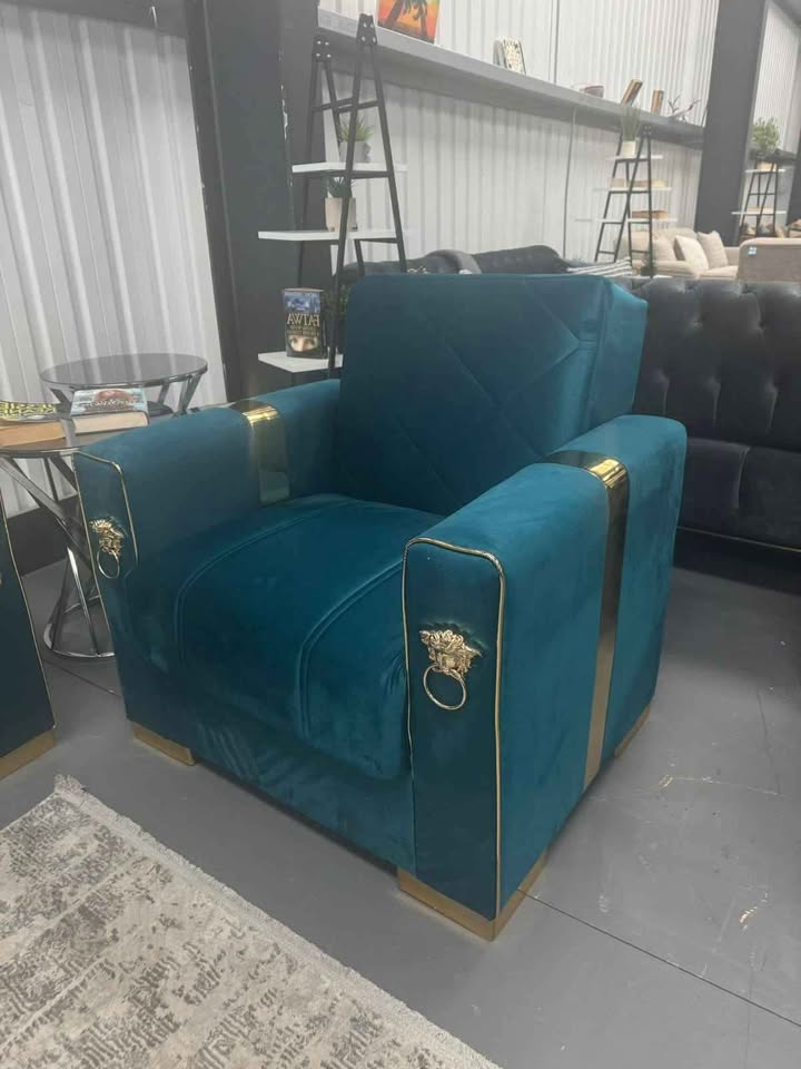"Teal Lion 1-Seater Sofa Bed Convertible Comfort" - Image 3