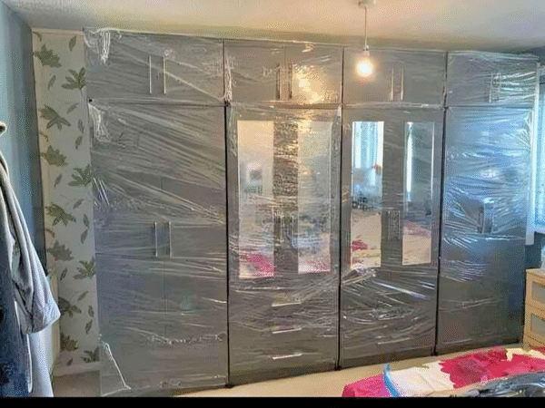 8 door wardrobe Set with Chest of Drawers, Bedside Table & Top boxes- Fully Assembled - Image 7
